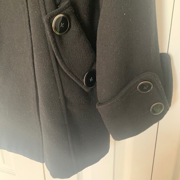 Black pea coat jacket - Picture 4 of 7